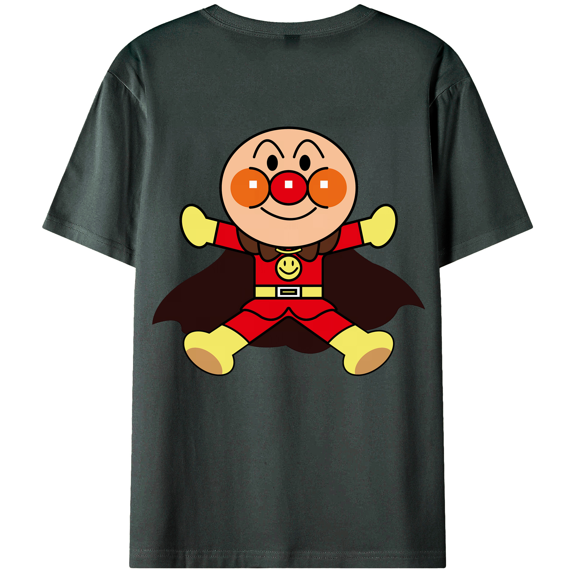 （画像用） アンパンマン Anpanman 綿100％ メンズ半袖Tシャツ（バックプリント） 通気性